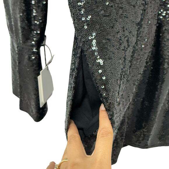 NWT Something Navy Sequins Black Mini‎ Dress Women’s Size XS - Picture 11 of 13